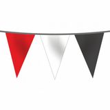 Flagturk 50 mt Üç Renkli İpe Dizili Üçgen Süsleme Bayrağı