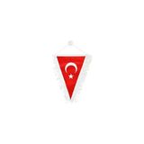 Flama Orta Türk Bayrağı Fırfırlı 20X30 401118