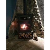 Flame Stove Flamestove FS-33YKST Odun Hazneli Kuzineli Yan Kapaklı Pik Döküm Şömine Soba