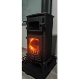 Flame Stove flamestove Majör Tek Camlı Kuzineli Döküm Soba