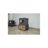 Flame Stove Fs-032Ykst Altara Lüx 3 Camlı Yan Kapaklı Odunluklu Şömine