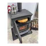 Flame Stove Fs-033Yk Altara Premium Tek Camlı Kuzineli Yan Kapaklı Şömine