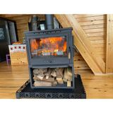 FLAME STOVE FS-042ST ODUN HAZNELİ 3 TARAFI CAMLI PİK DÖKÜM ŞÖMİNE SOBA