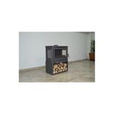 Flame Stove Fs-042Ykst Retro Lüx 3 Camlı Yan Kapaklı Odunluklu Şömine
