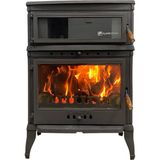 Flame Stove Fs-045 Retrolüx Dik Kuzineli 3 Camlı Şömine Soba