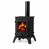 FLAME STOVE FS-051 Minör Pik Döküm Soba, Schott Robax Camlı, 50 m²
