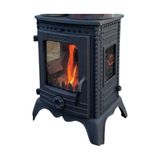 Flame Stove FS-052 Minör Lüx3 Camlı Pik Döküm Sömine Soba