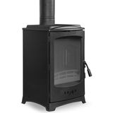 Flame Stove FS-201 Lodi Tek Camlı Şömine Soba Füme