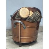 Flame Stove FS-2280 Bakır Renkli Oval Ayaklı Odun Kovası