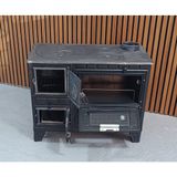 Flame Stove FS-327 Döküm Kapaklı Mat Siyah 40 Lık Emaye Kuzine Soba