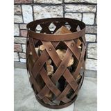 Flame Stove FS-36510 Ahşap Kapalı Fileli Odun Kovası