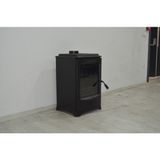 Flame Stove FSFS-201YK Lodi Yan Kapak Tek Camlı Yan Kapaklı (Füme Döküm Soba