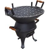 Flame Stove Pik Döküm Lüx Kademeli Mangal FS-403 - Antrasit Gri