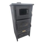 Flame Stove S3 Çelik Fırınlı Soba, Robax Camlı, 9 kW