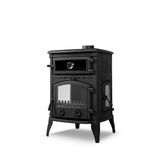FLAME STOVE SİRİUS MAXİ Pik Döküm Fırınlı Camlı Soba FS-011YK, Yan Kapak, Odun Kömür, 63x55x95 cm, 160 kg, 18.21 kW
