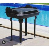 Flame Stove Yüksek Ayaklı Döküm Mangal FS404 - Antrasit Gri