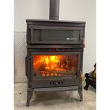 Flamestove FS-044 Retro Dik Tek Camlı Kuzineli Döküm Soba