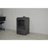 Flamestove FS-201 Lodi Füme Tek Camlı Döküm Soba