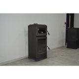 Flamestove FS-203 Lodi Gurme Füme Tek Camlı Kuzineli Döküm Soba