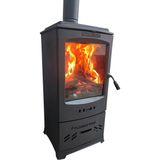 Flamestove FS-205 Lodi Füme Odun Hazneli Tek Camlı Döküm Soba