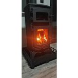 Flamestove Majör Tek Camlı Kuzineli Döküm Soba