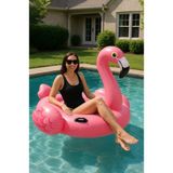 Flamingo Binici - Şişme Flamingo - Bot Deniz Flamingo Binici - Havuz Flamingo Şişme 178X135 Cm. - Pembe - Flamingo - 178 x 135 cm