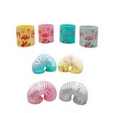 Flamingo Desenli Renkli Stres Yayı Oyuncak Stres Yayı - 5 cm çapında - 1 Adet