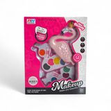 Flamingo Figürlü İki Katlı Oyuncak Makyaj Seti