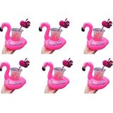 Flamingo Şişme Havuz Deniz Bardak Tutucu Float Bar 6 Adet