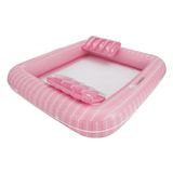 Flamingueo Lola Çift Kişilik Fileli Havuz Yatağı, Şişme Deniz ve Havuz Şezlongu, 2 Kişilik, File Tabanlı, 2 Çıkarılabilir Yastıklı, 2 Bardaklıklı, Renk Seçenekleri (Pembe)