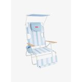 Flamingueo Premium Tenteli Yüzüstü Kullanıma Uygun Plaj Şezlongu Cannes