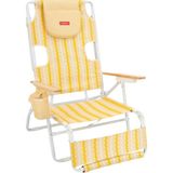 Flamingueo Premium Yüzüstü Kullanıma Uygun Plaj Şezlongu Opal Yellow - Geometrik - 1