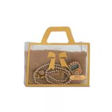 Flamlı Eşarp (96X96 Cm) + Tesbih + Zikirmatik Hediye Seti (Gold)