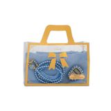 Flamlı Eşarp (96X96 Cm) + Tesbih + Zikirmatik Hediye Seti (Mavi)