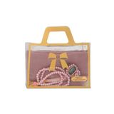 Flamlı Eşarp (96X96 Cm) + Tesbih + Zikirmatik Hediye Seti (Pembe)