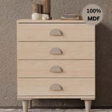 Flances Ladin 4 Çekmeceli Mdf Şifonyer - Meşe