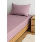 Flanel Pazen Kumaş Lastikli Çarşaf - Pembe - 100 X 200