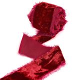 Flanel Polyester Kadife Kurdele(Burgundy) | Çok Renkli 40mm X 3 Metre: Düğün Çelenkleri Hediye Paketleme Dekorasyonu