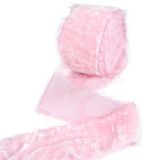 Flanel Polyester Kadife Kurdele(Pink) | Çok Renkli 40mm X 3 Metre: Düğün Çelenkleri Hediye Paketleme Dekorasyonu