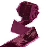 Flanel Polyester Kadife Kurdele(Purple) | Çok Renkli 40mm X 3 Metre: Düğün Çelenkleri Hediye Paketleme Dekorasyonu
