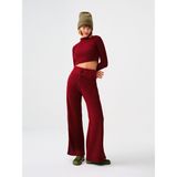Flare Kadın Eşofman Altı - XS - Bordo