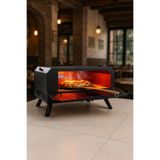 FLARTE TAŞ FIRIN Gazlı Pizza Taş Fırın 40x40cm Taş Genişliği LPG Uyumlu
