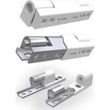 Flaş Group Pvc Menteşesi 9X1.5 CM Dayanıklı Saç ve Plastik Kaplama ile Kolay Montaj