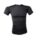 Flaş Tactical Erkek Microfiber Tişört Kısa Kol Micro Askeri Malzeme T-shirt (S, Siyah)