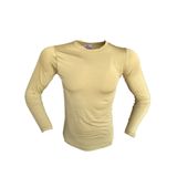 Flaş Tactical Erkek Microfiber Tişört Uzun Kol Micro Askeri Malzeme T-shirt (M, Nano/Bej)