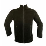 Flaş Tactical Erkek Tam Fermuarlı 5 Cepli Taktik Polar Mont Sıcak Kış Açık Hava Yürüyüş Yürüyüş Dik Yaka Ceket (M, Haki)