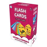 Flash Cards Türkçe-İngilizce Eğitim Kartları, 29 Harf ve 29 Hayvan, 3+ Yaş, 48 Parça