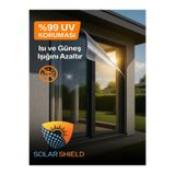 Flash KOYU TON Cam Balkon Filmi Ultra Gizli A Çizilmez Amerikan - Koyu Ton - 75cm X 6m