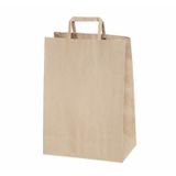 Flat Saplı Kraft Kağıt Çanta 28x17x29 - 25 Adet