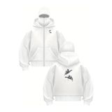 Flaubert -KAR MASKELİ NİNJA ERKEK FERMUARLI SWEATSHIRT HIRKA 3 İPLİK KALIN FERMUARLI 950